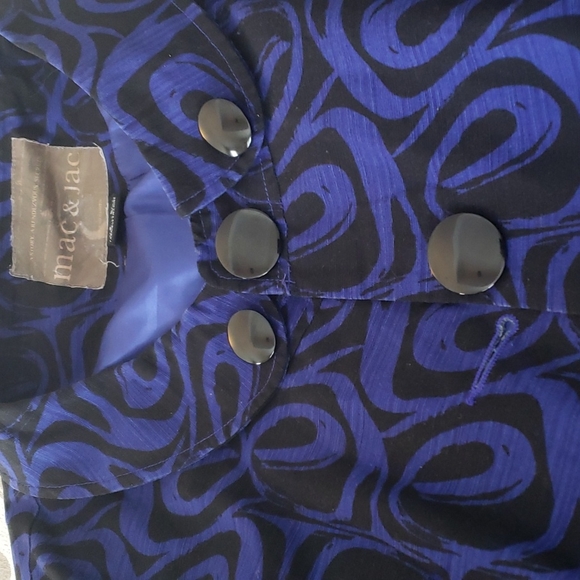 Mac & Jac blue black jacket. Size L fits like M. - Picture 3 of 4